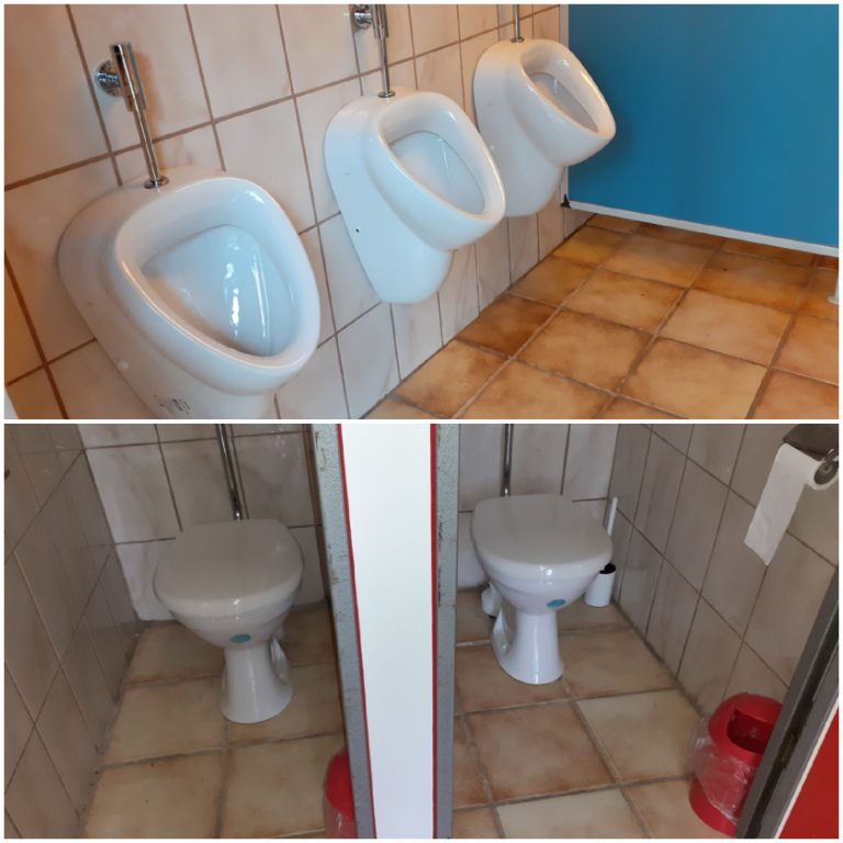 WC-Anlage am Vereinsheim geöffnet