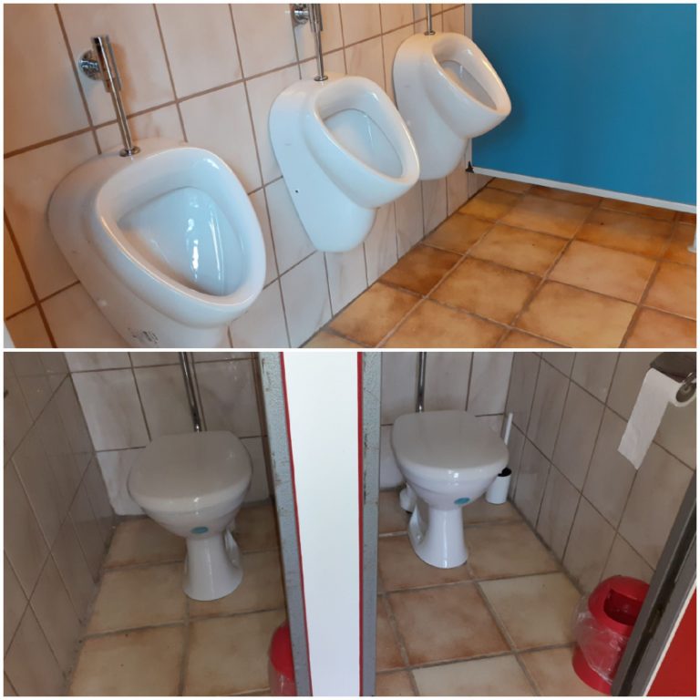 WC-Anlage am Vereinsheim geöffnet